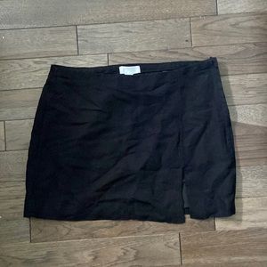 Black mini skirt
